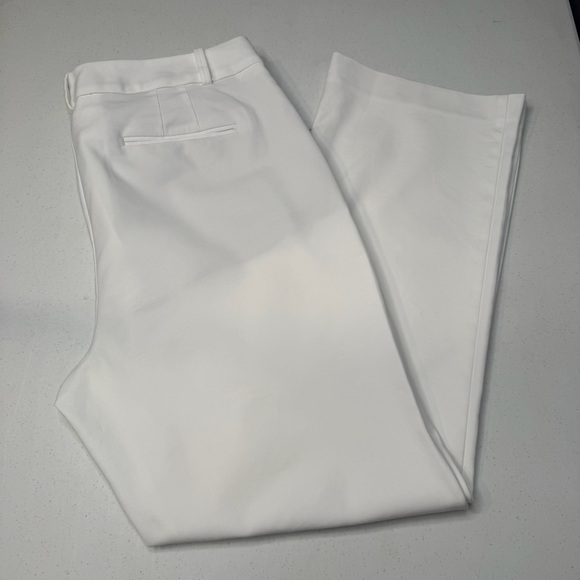 Talbots Freeport Curvy White Straight-Leg Trousers - Picture 13 of 14